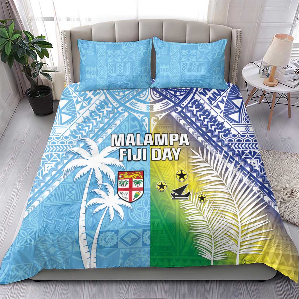 Happy Malampa Fiji Day Bedding Set Half Mix Style LT05 - Polynesian Pride