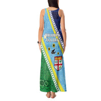Love Malampa Fiji Day Tank Maxi Dress Together We Grow