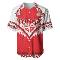 Custom Tonga Mate Maa Rugby Baseball Jersey Go Champions LT05 Red - Polynesian Pride