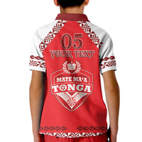 Custom Tonga Mate Maa Rugby Kid Polo Shirt Go Champions LT05 - Polynesian Pride