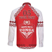 Custom Tonga Mate Maa Rugby Long Sleeve Button Shirt Go Champions