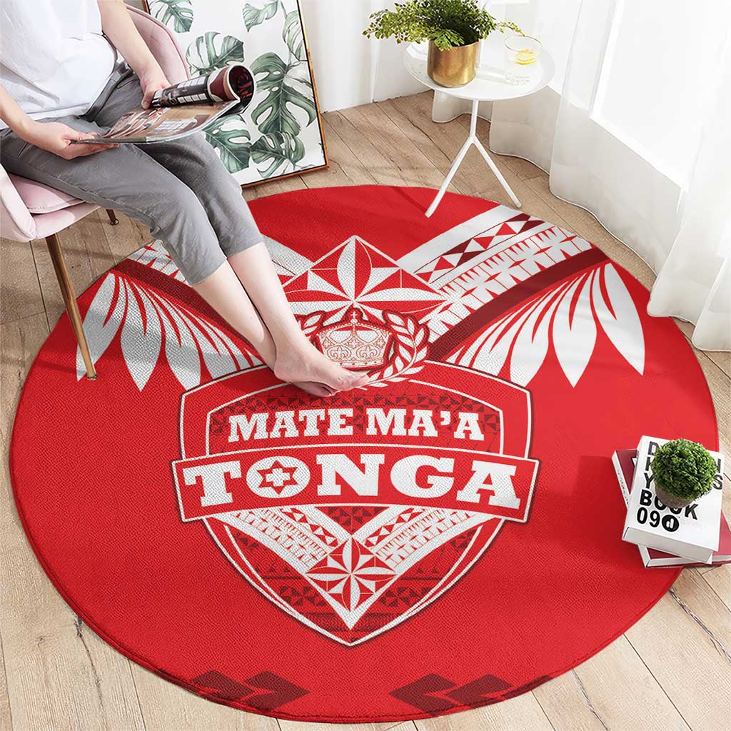 Tonga Mate Maa Rugby Round Carpet Go Champions