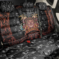 Aloha Halloween Back Car Seat Cover Horror Tiki Heavy Metal Style - Polynesian Pride