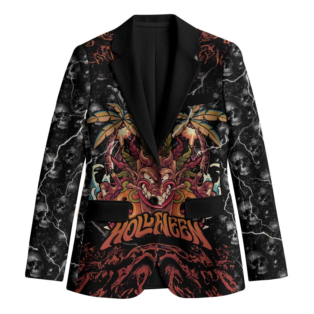 Aloha Halloween Blazer Horror Tiki Heavy Metal Style - Polynesian Pride