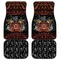 Aloha Halloween Car Mats Horror Tiki Heavy Metal Style - Polynesian Pride