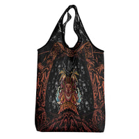 Aloha Halloween Grocery Bag Horror Tiki Heavy Metal Style - Polynesian Pride