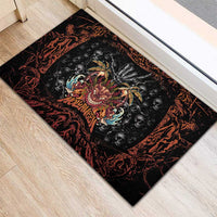 Aloha Halloween Rubber Doormat Horror Tiki Heavy Metal Style - Polynesian Pride