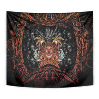 Aloha Halloween Tapestry Horror Tiki Heavy Metal Style - Polynesian Pride