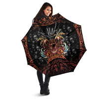 Aloha Halloween Umbrella Horror Tiki Heavy Metal Style - Polynesian Pride
