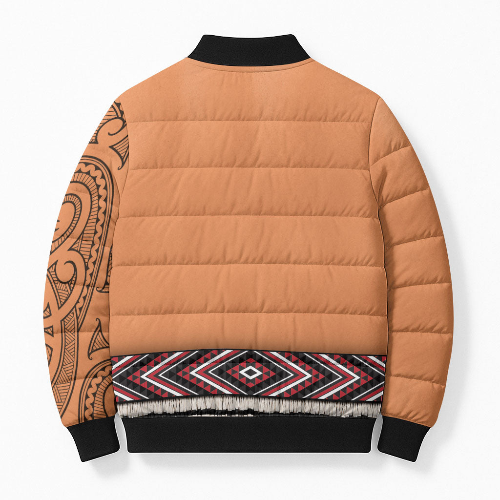 New Zealand Maori Tattoo Costume Bomber Puffer Jacket LT05 - Polynesian Pride