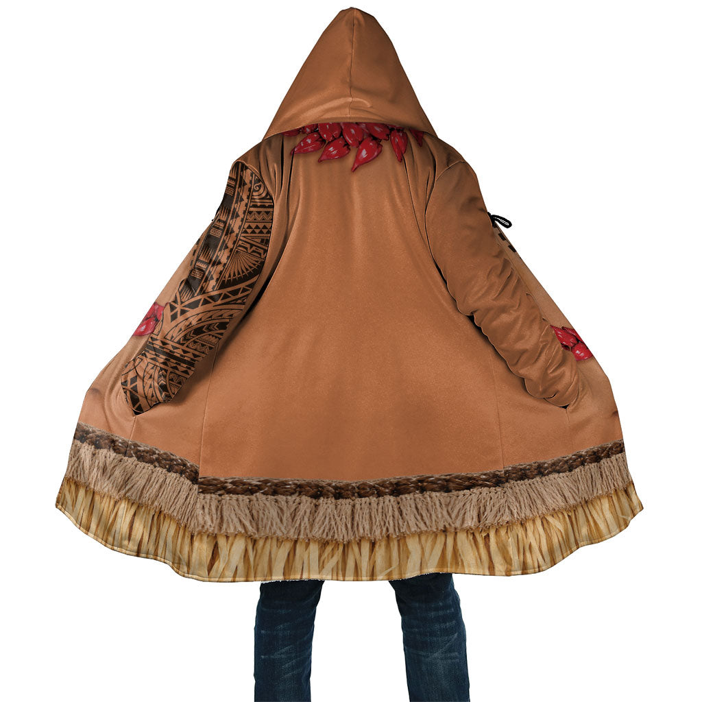 Samoa Tribal Tattoo Costume Cloak Ula Fala Necklace LT05 Unisex Beige - Polynesian Pride