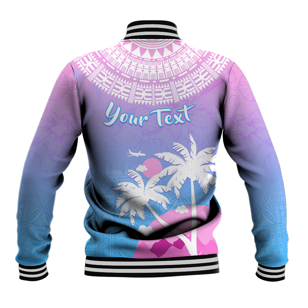 Personalised Fiji Your Paradise Festival Baseball Jacket With Fijian Masi Tapa Pattern LT05 - Polynesian Pride