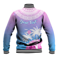 Personalised Fiji Your Paradise Festival Baseball Jacket With Fijian Masi Tapa Pattern LT05 - Polynesian Pride