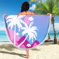 Fiji Your Paradise Festival Beach Blanket With Fijian Masi Tapa Pattern LT05 - Polynesian Pride