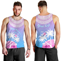 Personalised Fiji Your Paradise Festival Men Tank Top With Fijian Masi Tapa Pattern LT05 - Polynesian Pride