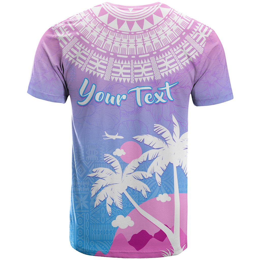 Personalised Fiji Your Paradise Festival T Shirt With Fijian Masi Tapa Pattern LT05 - Polynesian Pride