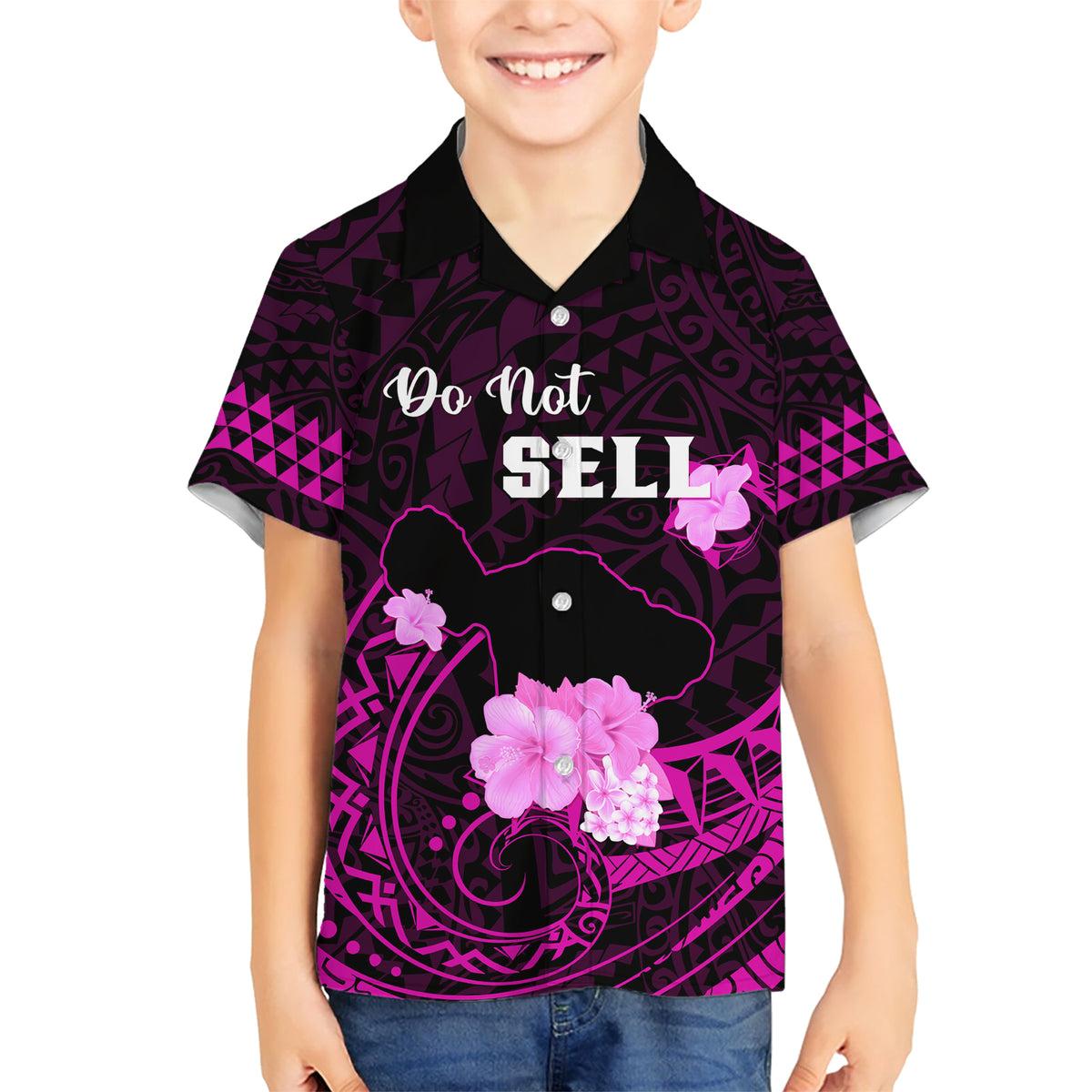 Hawaii Strong Maui Kid Hawaiian Shirt Lahaina Is Not For Sale LT05 Kid Pink - Polynesian Pride