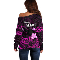 Hawaii Strong Maui Off Shoulder Sweater Lahaina Is Not For Sale LT05 - Polynesian Pride