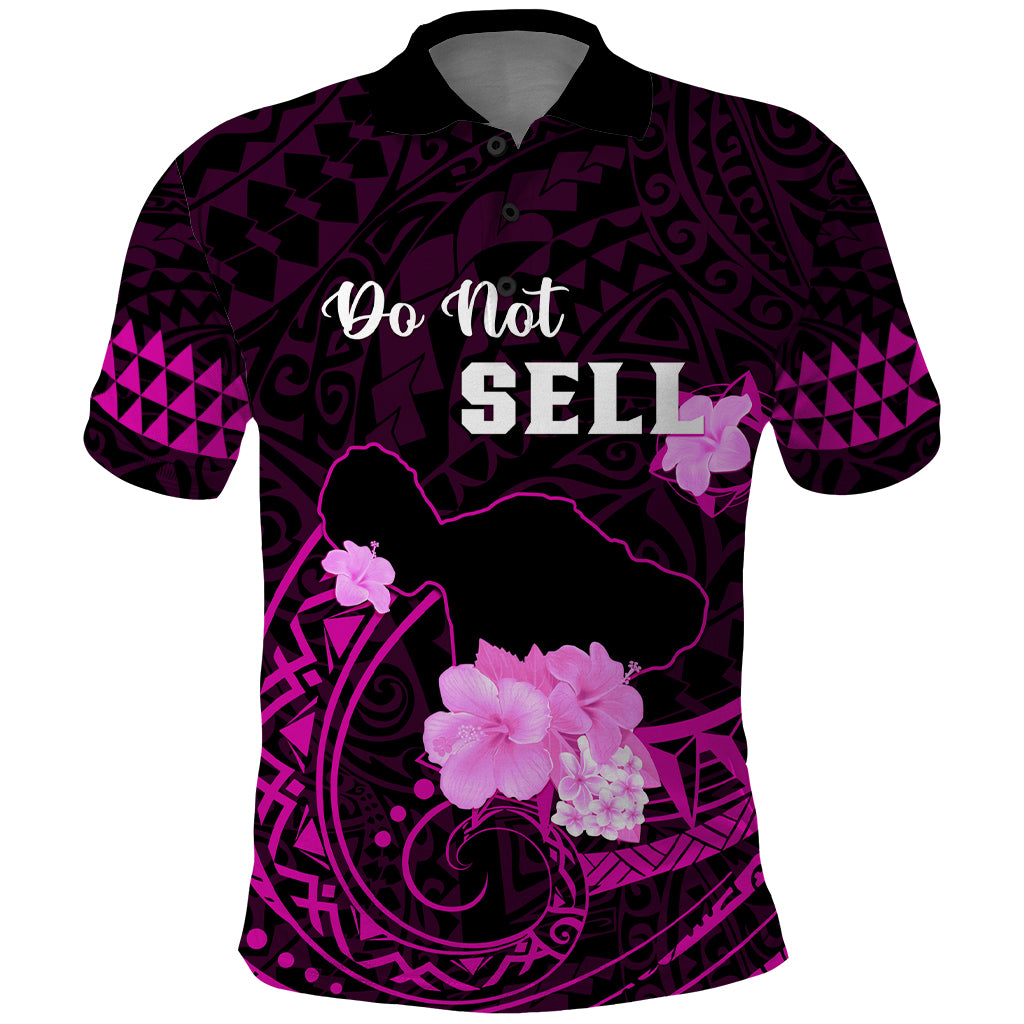 Hawaii Strong Maui Polo Shirt Lahaina Is Not For Sale LT05 Pink - Polynesian Pride