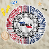 Samoa Black Saturday Beach Blanket Polynesian Tribal Simple Style LT05 One Size 150cm White - Polynesian Pride