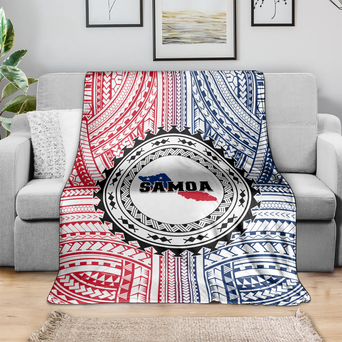 Samoa Black Saturday Blanket Polynesian Tribal Simple Style LT05 - Polynesian Pride