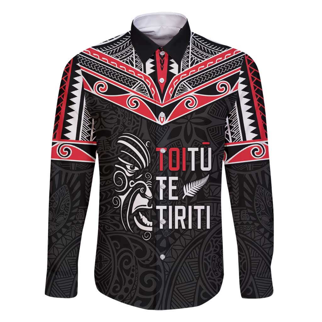 Aotearoa Toitu Te Tiriti Family Matching Tank Maxi Dress and Hawaiian Shirt New Zealand Honour The Treaty