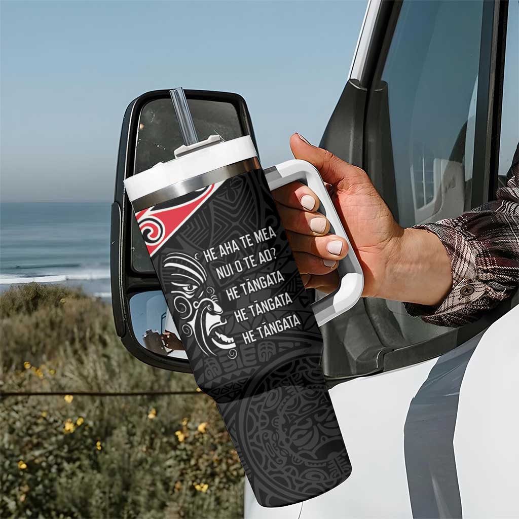 Aotearoa Toitu Te Tiriti Tumbler With Handle New Zealand Honour The Treaty