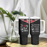 Aotearoa Toitu Te Tiriti Tumbler With Handle New Zealand Honour The Treaty