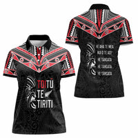 Aotearoa Toitu Te Tiriti Women Polo Shirt New Zealand Honour The Treaty