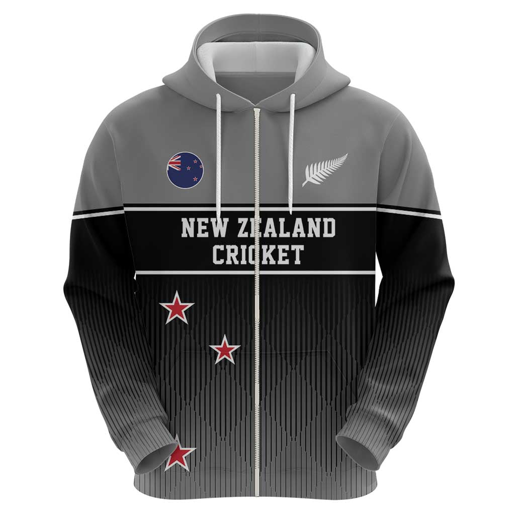 Custom New Zealand Cricket Hoodie Black Cap Unbeatable