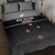 New Zealand Cricket Quilt Bed Set Black Cap Unbeatable