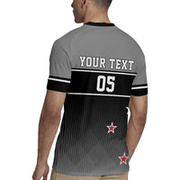 Custom New Zealand Cricket Rugby Jersey Black Cap Unbeatable