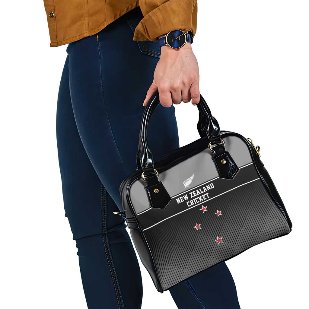 New Zealand Cricket Shoulder Handbag Black Cap Unbeatable