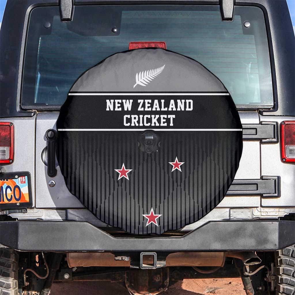 New Zealand Cricket Spare Tire Cover Black Cap Unbeatable LT05 Black - Polynesian Pride