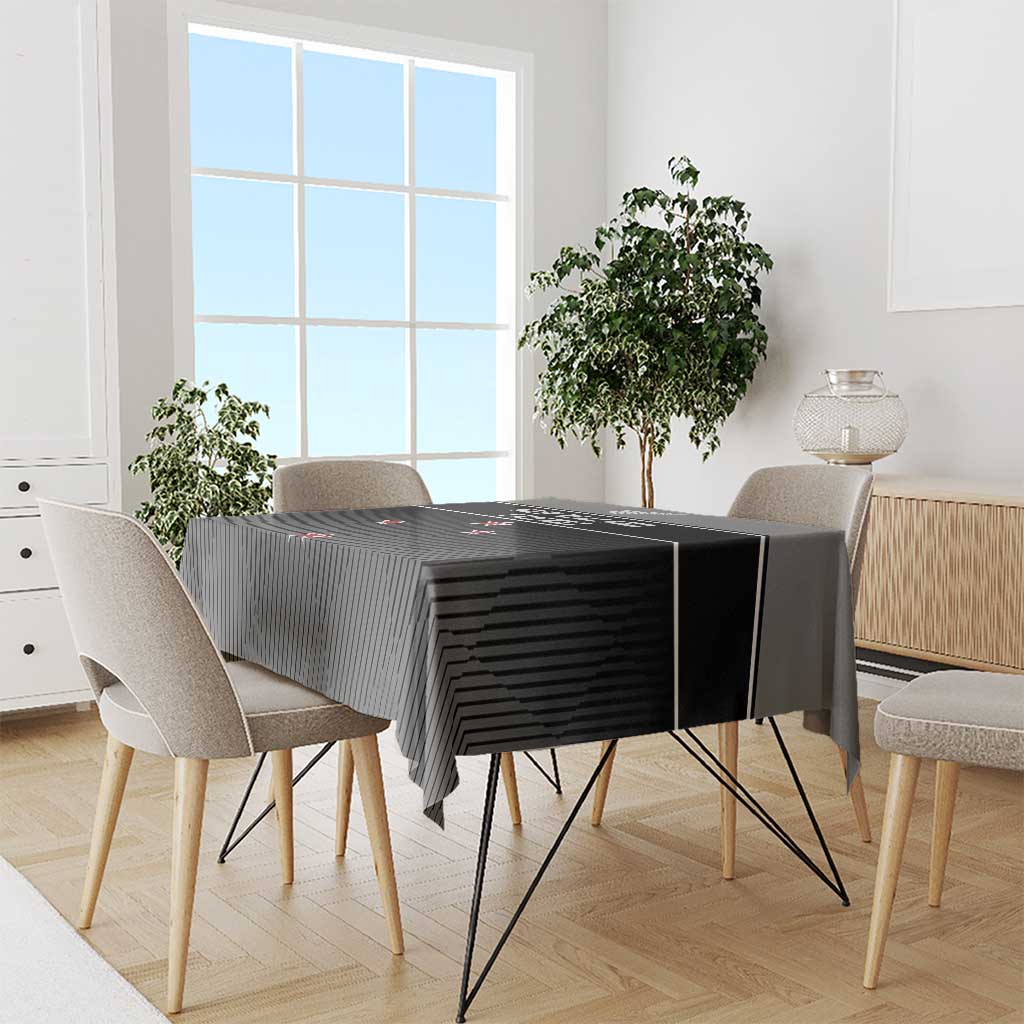 New Zealand Cricket Tablecloth Black Cap Unbeatable