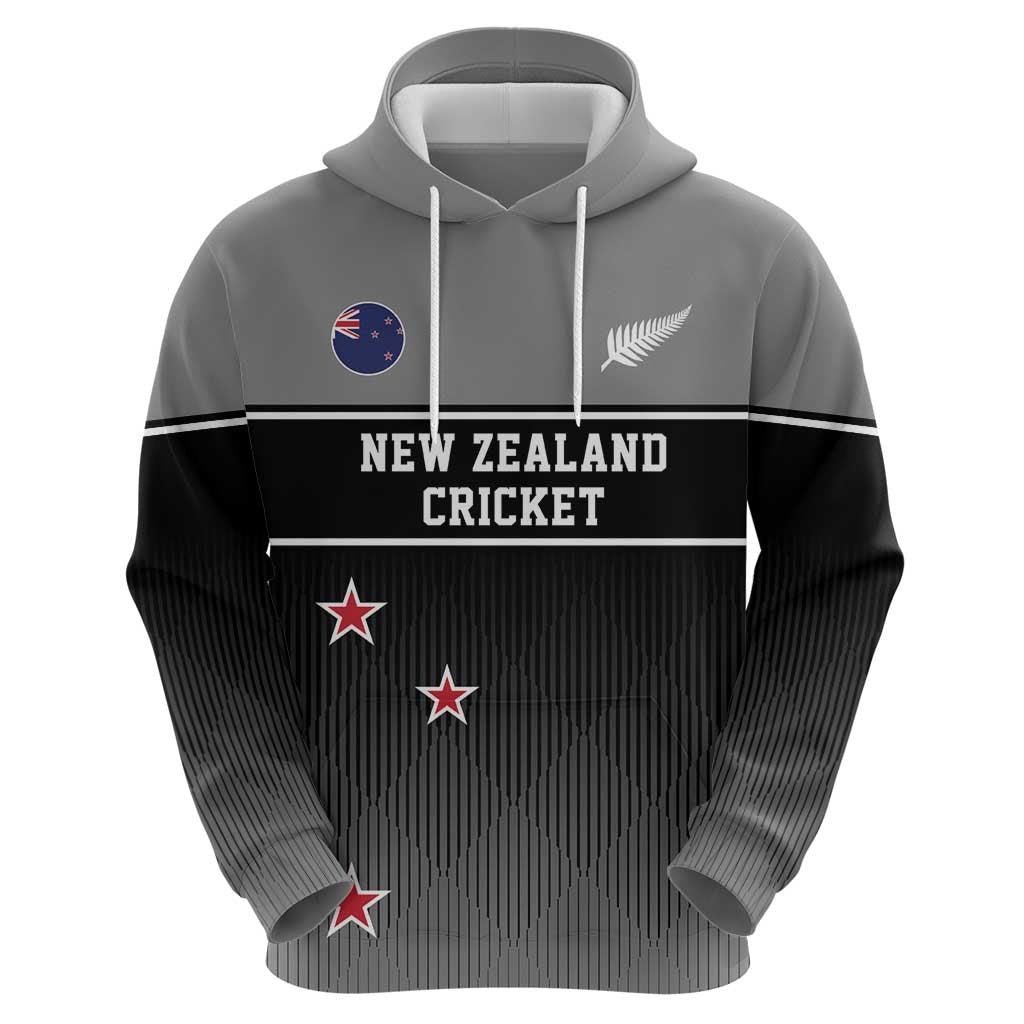Custom New Zealand Cricket Zip Hoodie Black Cap Unbeatable