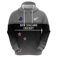 Custom New Zealand Cricket Zip Hoodie Black Cap Unbeatable