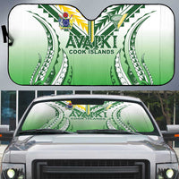 Cook Islands Avaiki Rugby Auto Sun Shade Go Champions LT05 Green - Polynesian Pride