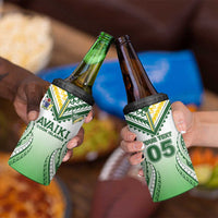 Custom Cook Islands Avaiki Rugby 4 in 1 Can Cooler Tumbler Go Champions LT05 - Polynesian Pride