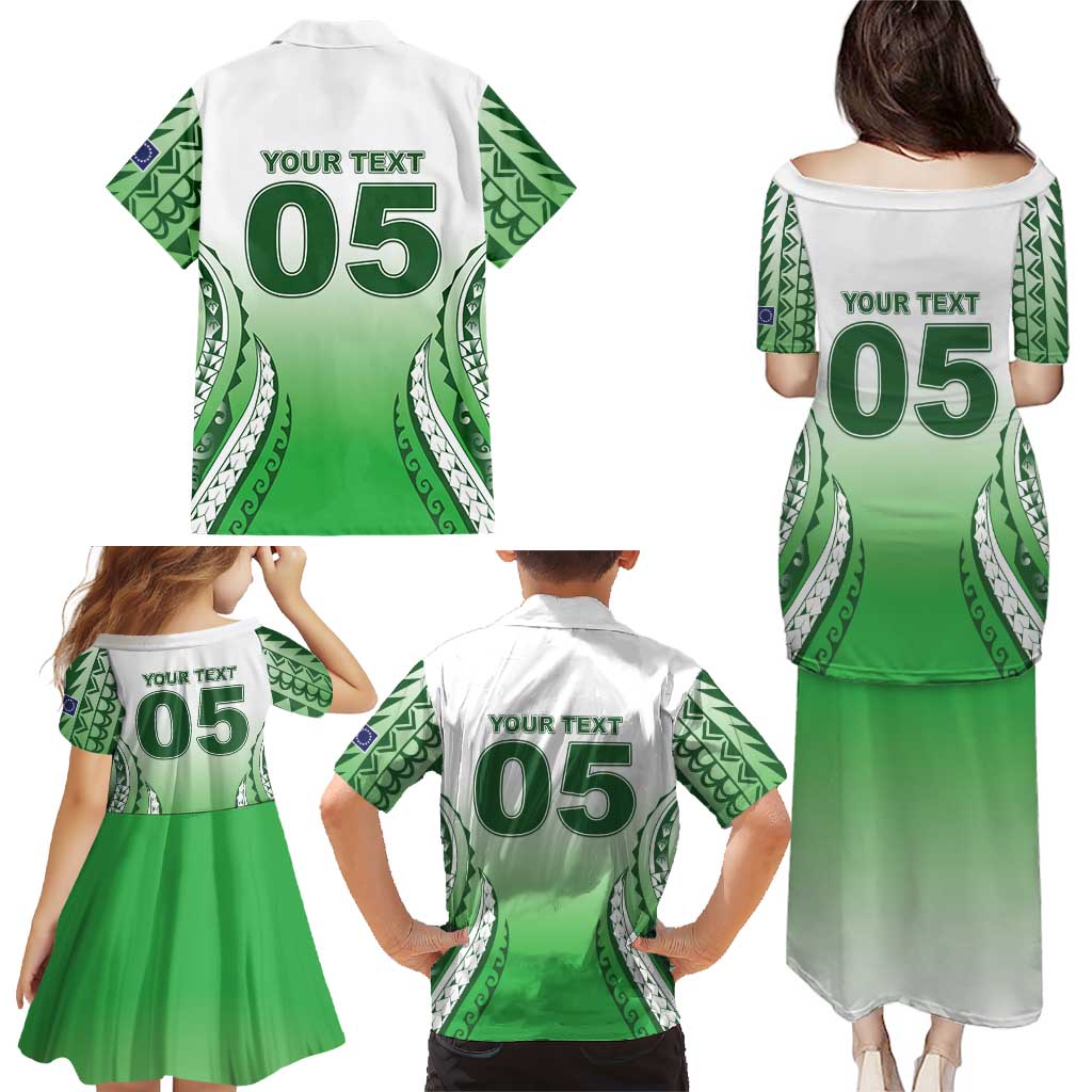 Custom Cook Islands Avaiki Rugby Family Matching Puletasi and Hawaiian Shirt Go Champions LT05 - Polynesian Pride