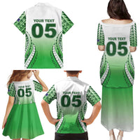 Custom Cook Islands Avaiki Rugby Family Matching Puletasi and Hawaiian Shirt Go Champions LT05 - Polynesian Pride