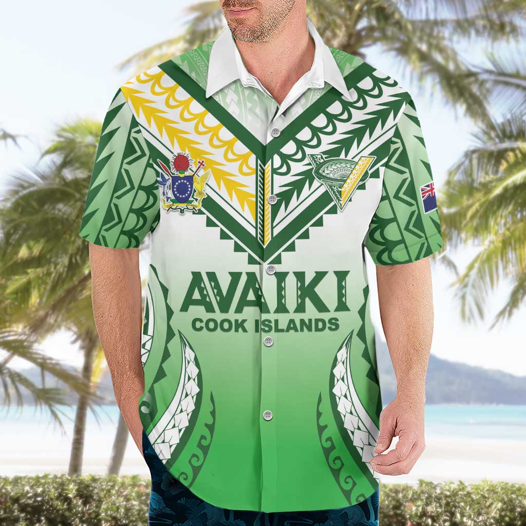 Custom Cook Islands Avaiki Rugby Hawaiian Shirt Go Champions LT05 - Polynesian Pride