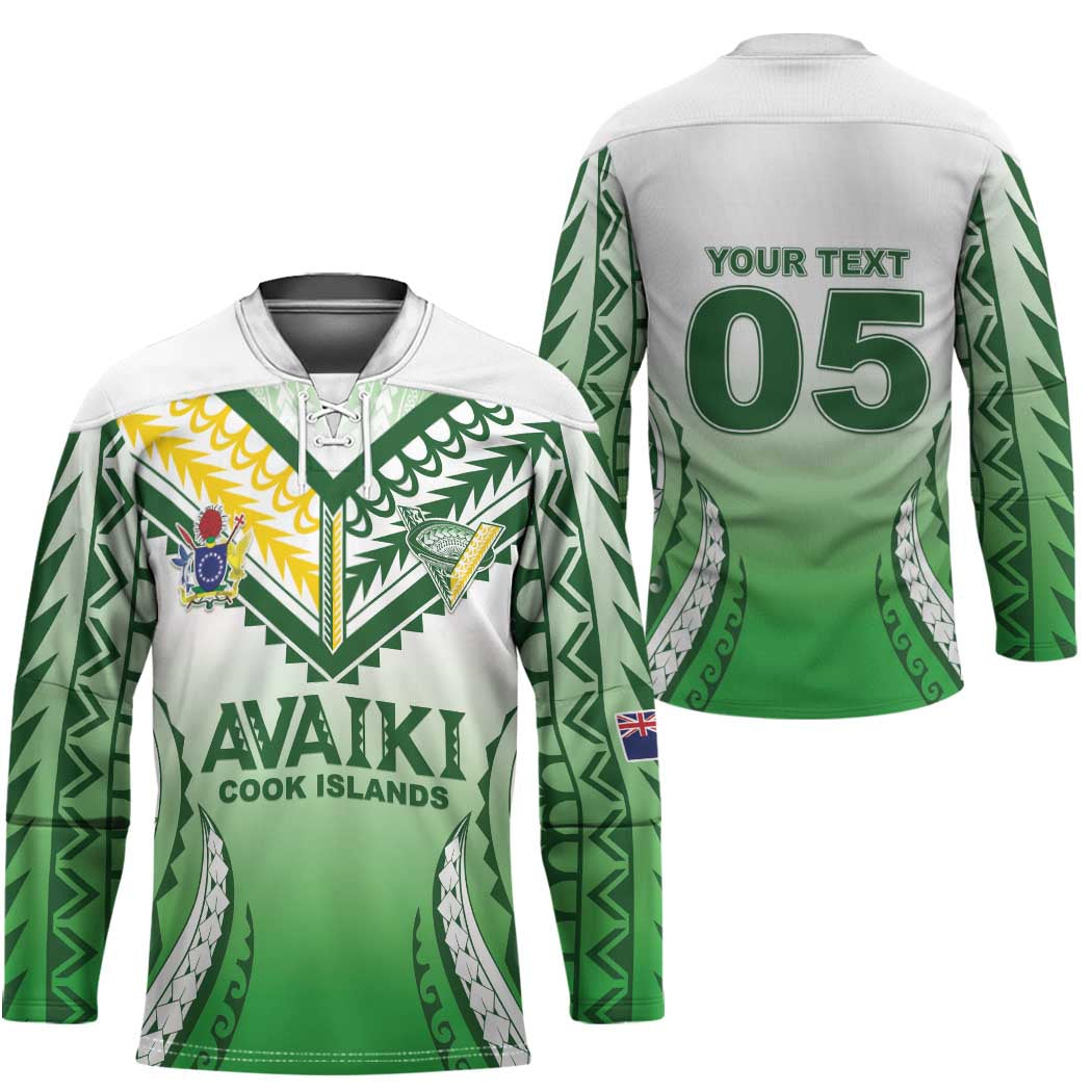 Custom Cook Islands Avaiki Rugby Hockey Jersey Go Champions LT05 - Polynesian Pride