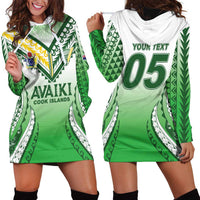 Custom Cook Islands Avaiki Rugby Hoodie Dress Go Champions LT05 - Polynesian Pride