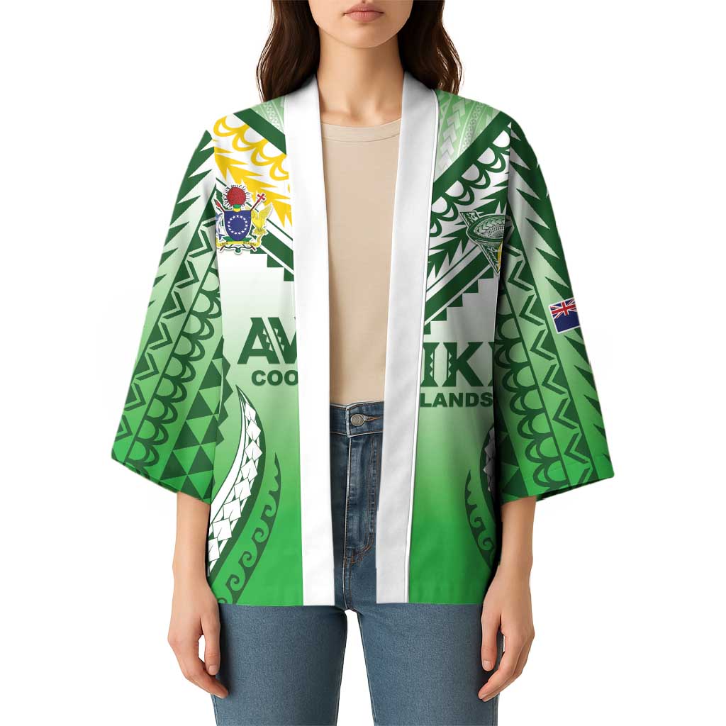 Custom Cook Islands Avaiki Rugby Kimono Go Champions LT05 - Polynesian Pride