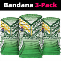 Cook Islands Avaiki Rugby Neck Gaiter Go Champions LT05 package One Size: 25*50cm Green - Polynesian Pride
