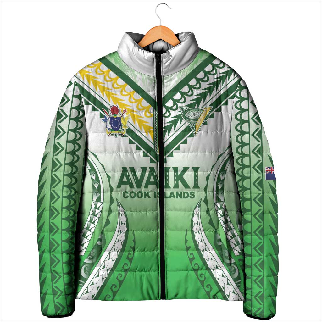 Custom Cook Islands Avaiki Rugby Padded Jacket Go Champions LT05 - Polynesian Pride