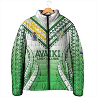 Custom Cook Islands Avaiki Rugby Padded Jacket Go Champions LT05 - Polynesian Pride