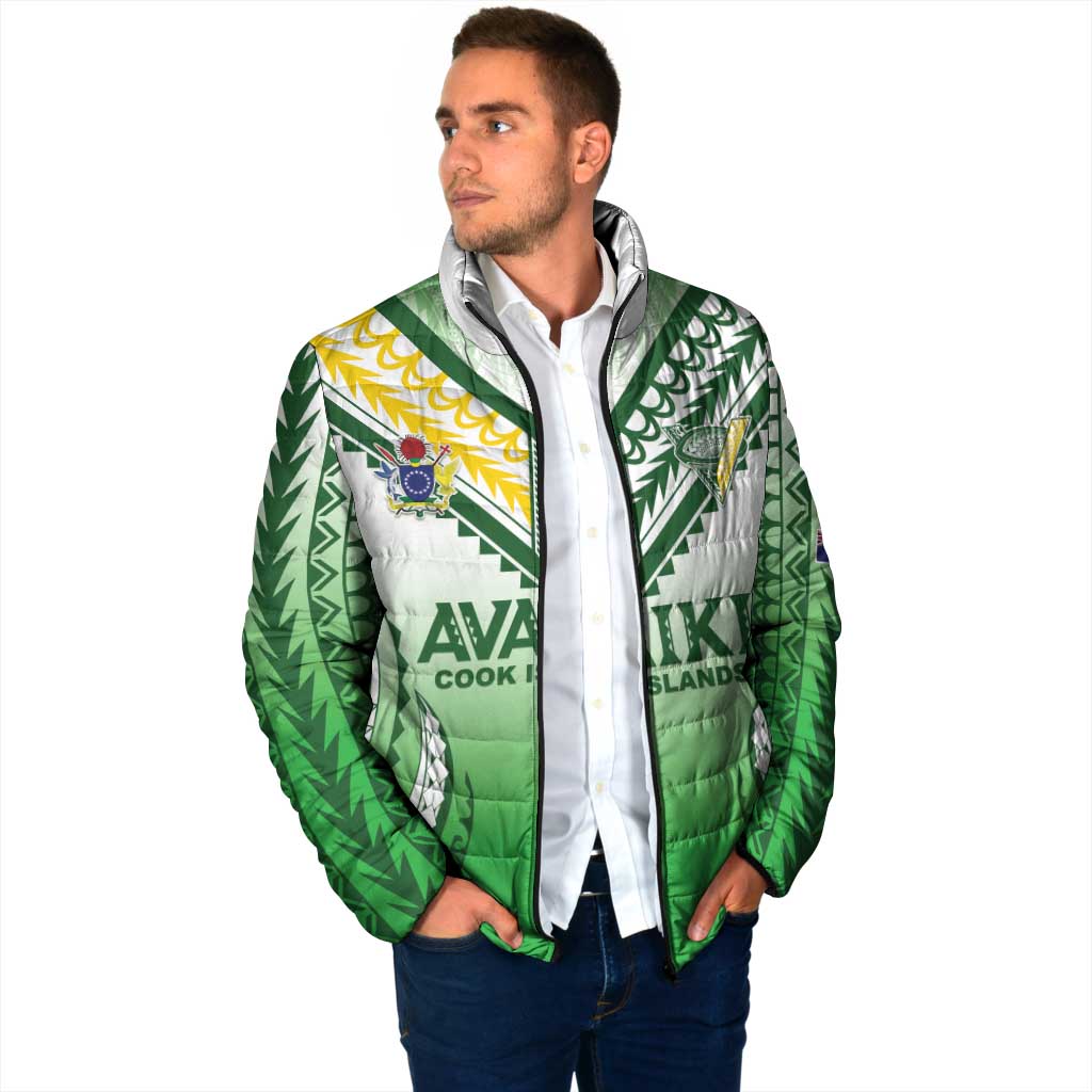 Custom Cook Islands Avaiki Rugby Padded Jacket Go Champions LT05 - Polynesian Pride