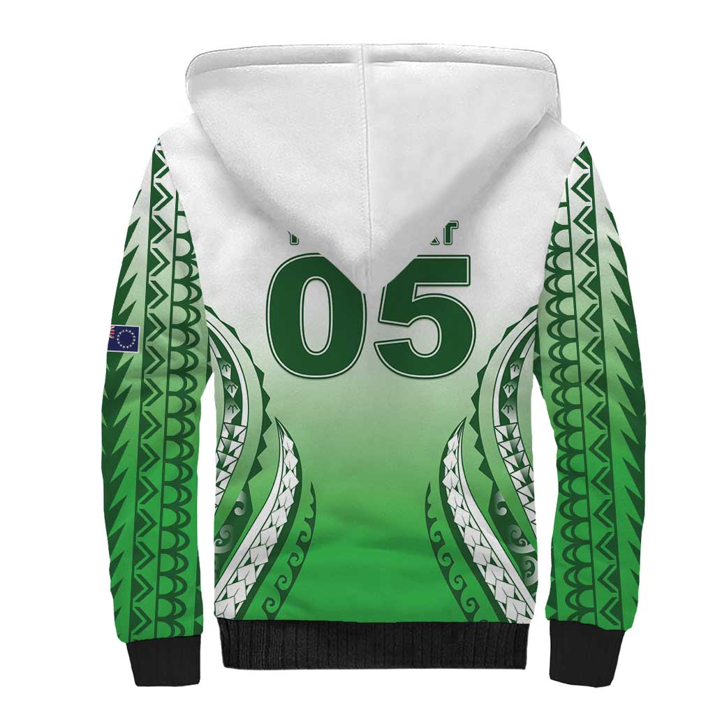 Custom Cook Islands Avaiki Rugby Sherpa Hoodie Go Champions LT05 - Polynesian Pride